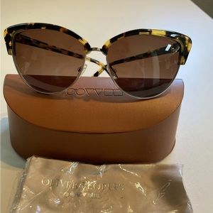 Oliver Peoples Alisha Polarized Sunglasses Tortoise/antique Gold